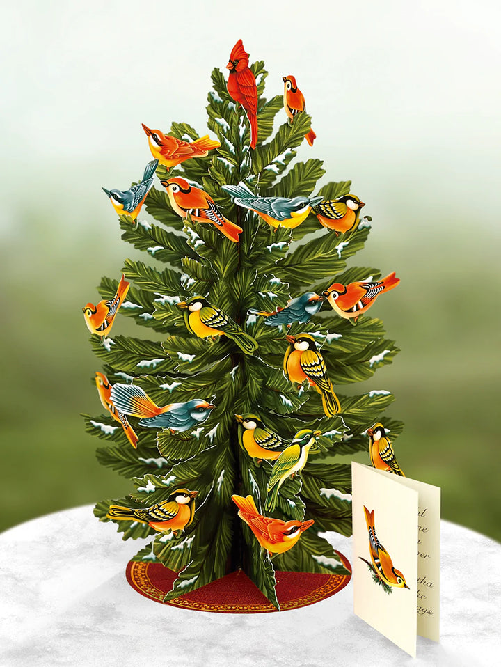 Winter Tree Pop Open Greeting Card