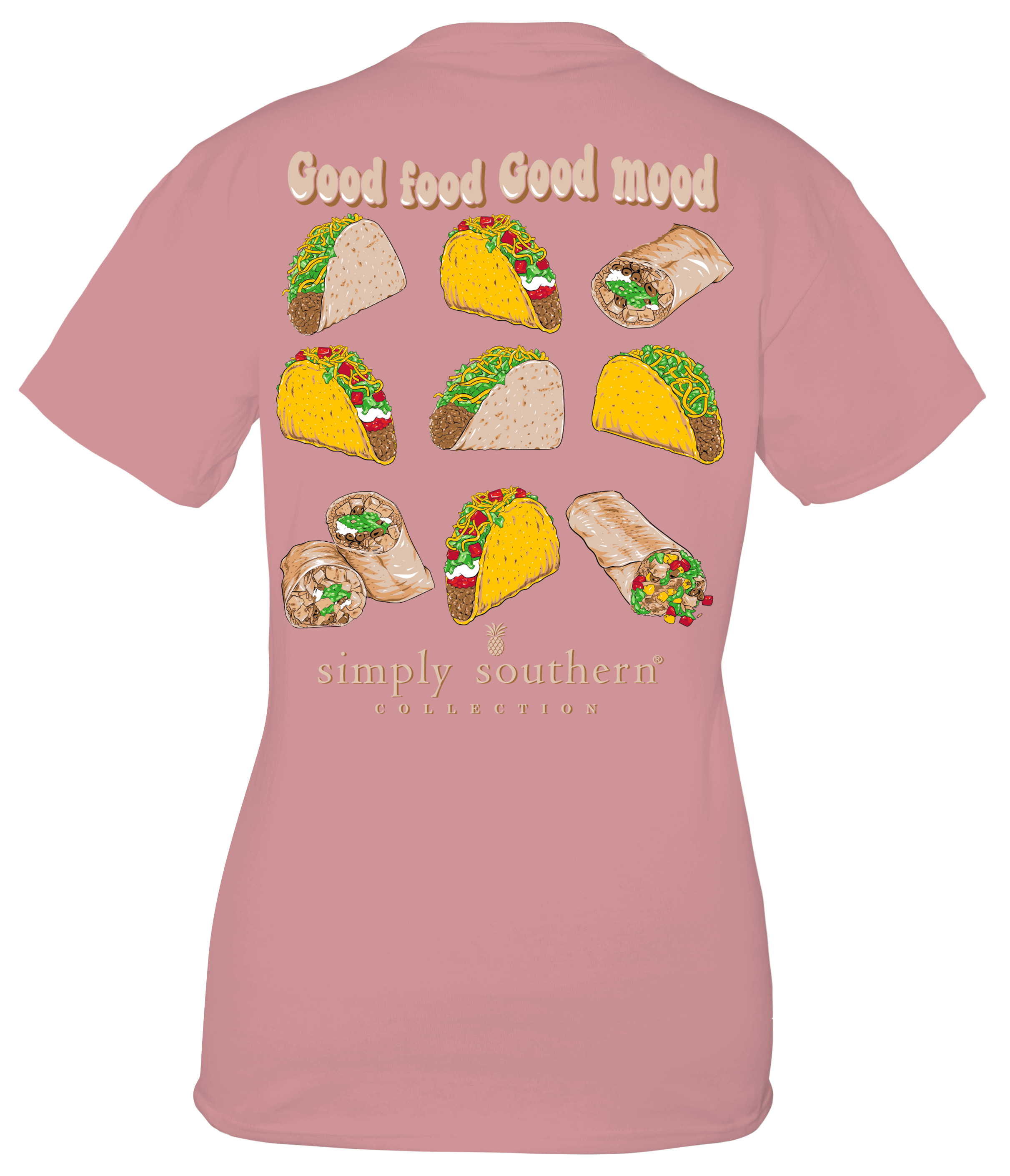 'Good Food Good Mood' Taco Short Sleeve Tee by Simply Southern